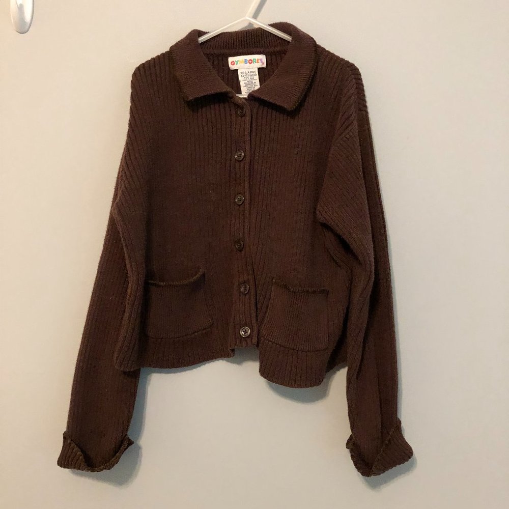 Gymboree Autumn Berries XXL 6-7 yrs Brown cardigan